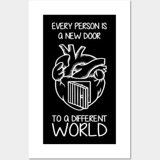 'Every Person Is A New Door' Social Inclusion Shirt Posters and Art